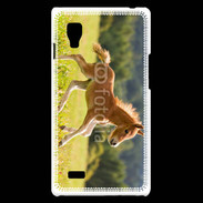 Coque LG Optimus L9 Poulain dans un champs