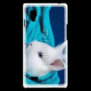 Coque LG Optimus L9 Portrait de lapin 5