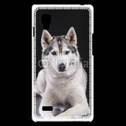 Coque LG Optimus L9 Chien Husky de Sibérie
