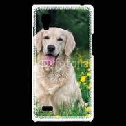 Coque LG Optimus L9 Portrait de Chien Golden 5