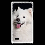 Coque LG Optimus L9 Portrait de chien loup 5