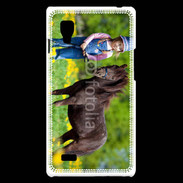 Coque LG Optimus L9 Petite fille avec son poney