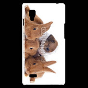 Coque LG Optimus L9 Gardien de lapins