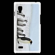 Coque LG Optimus L9 Famille de Pingouin Empereur