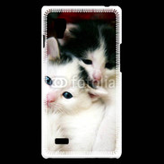 Coque LG Optimus L9 Duo de chatons 2