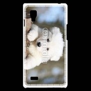 Coque LG Optimus L9 Chiot berger blanc suisse