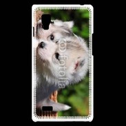 Coque LG Optimus L9 Chiot Husky de Sibérie 3