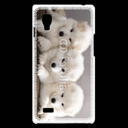 Coque LG Optimus L9 Chiot japonais blanc