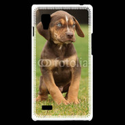 Coque LG Optimus L9 Chiot marron 2