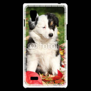 Coque LG Optimus L9 Adorable chiot Border collie