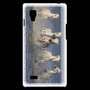 Coque LG Optimus L9 Chevaux de Camargue 1