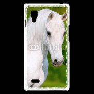 Coque LG Optimus L9 Portrait cheval blanc 10