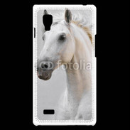 Coque LG Optimus L9 Portrait cheval blanc 11