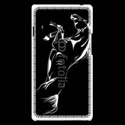 Coque LG Optimus L9 Illustration cheval noir