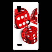 Coque LG Optimus L9 Jeu de dés rouges