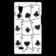 Coque LG Optimus L9 Cartes Pique et trèfle