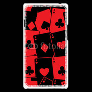 Coque LG Optimus L9 Cartes rouges et noires 5