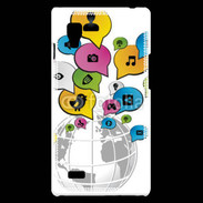 Coque LG Optimus L9 Réseau social 2