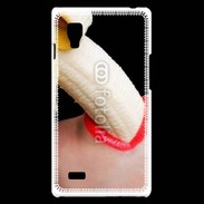 Coque LG Optimus L9 Manger une banane