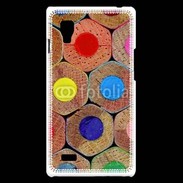 Coque LG Optimus L9 Art crayon de couleur