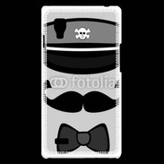 Coque LG Optimus L9 Moustache et casquette tête de mort