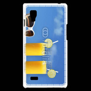 Coque LG Optimus L9 Jus d'orange sur la plage