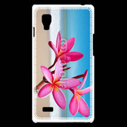 Coque LG Optimus L9 Fleurs à la plage