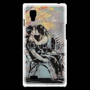 Coque LG Optimus L9 Kiss graffiti