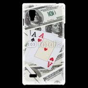 Coque LG Optimus L9 Paire d'as au poker 2