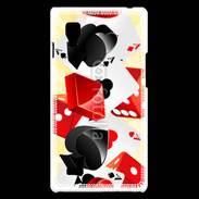 Coque LG Optimus L9 Carte et dés en folie