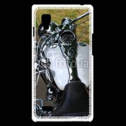 Coque LG Optimus L9 Moto chromée