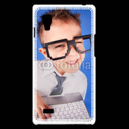 Coque LG Optimus L9 jeune Geek avec clavier