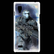 Coque LG Optimus L9 Soldat futuriste