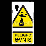 Coque LG Optimus L9 Warning Ovni