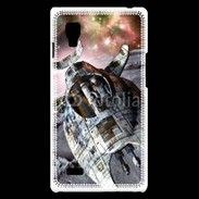 Coque LG Optimus L9 Vaisseau spatial sur la lune