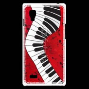 Coque LG Optimus L9 Abstract piano 2