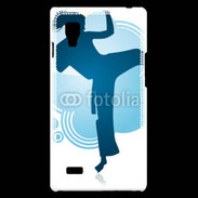 Coque LG Optimus L9 Karaté féminin