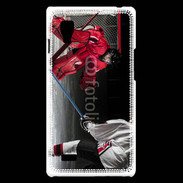 Coque LG Optimus L9 Gardien de Hockey sur glace