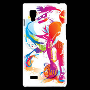 Coque LG Optimus L9 Basketteur coloré