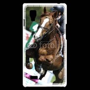 Coque LG Optimus L9 Saut d'obstacle Equitation