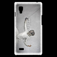 Coque LG Optimus L9 Escrime noir et blanc