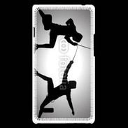 Coque LG Optimus L9 Silhouette d'escrimeurs