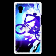 Coque LG Optimus L9 Illustration BMX bleu