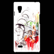 Coque LG Optimus L9 Illustration de cycliste 2