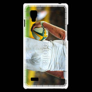 Coque LG Optimus L9 Rugbyman avec ballon