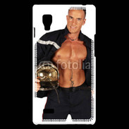 Coque LG Optimus L9 Pompier stripteaser