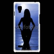 Coque LG Optimus L9 Silhouette de nuit dans l'eau