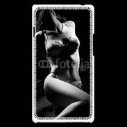 Coque LG Optimus L9 Charme noir et blanc