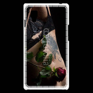 Coque LG Optimus L9 Lingerie et rose rouge