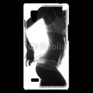 Coque LG Optimus L9 Lingerie noir et blanc